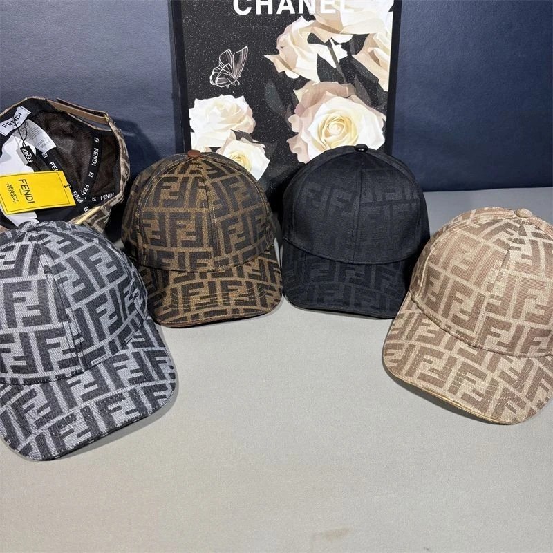 Fendi Zucca Monogram Classic Baseball Cap Multicolor