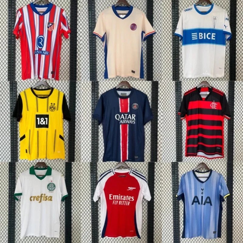 Design Retro Football Jersey Collection Sporty Soccer Jersey Multicolor