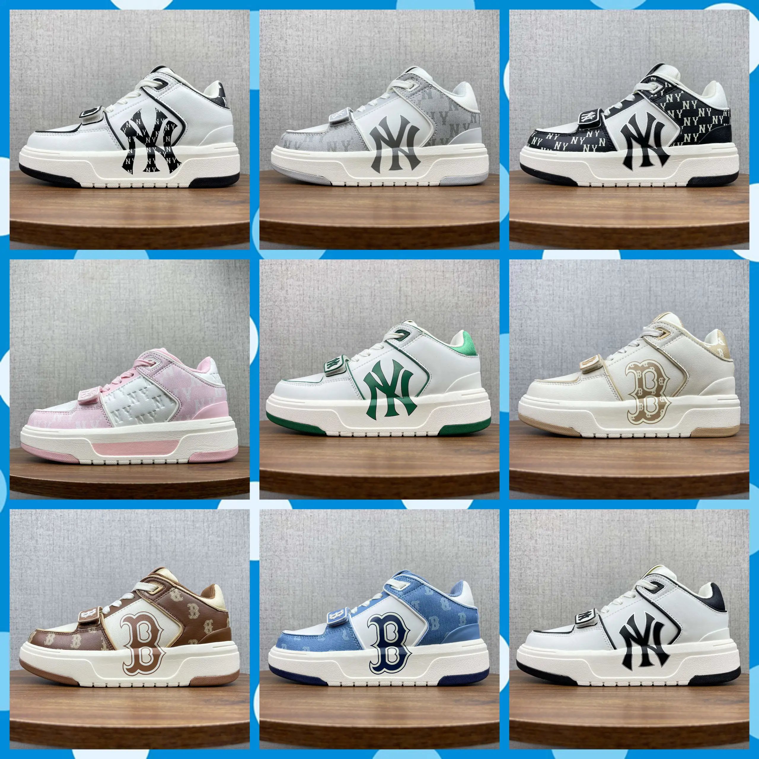 MLB Big Ball Chunky Platform Sneakers Multicolor